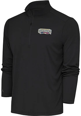 Antigua Harrisburg Senators Mens Grey Tribute Long Sleeve Qtr Zip Pullover