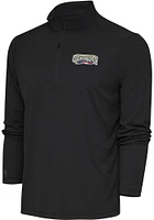 Antigua Harrisburg Senators Mens Grey Tribute Long Sleeve Qtr Zip Pullover