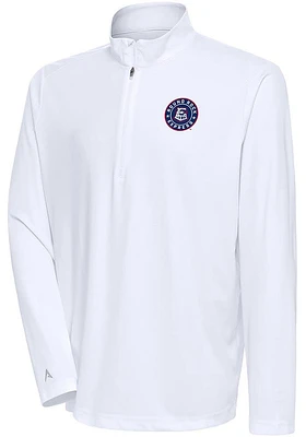 Antigua Round Rock Express Mens Tribute Long Sleeve Qtr Zip Pullover