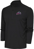 Antigua Scranton Wilkes Mens Grey Tribute Long Sleeve Qtr Zip Pullover
