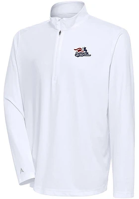 Antigua Somerset Patriots Mens Tribute Long Sleeve Qtr Zip Pullover