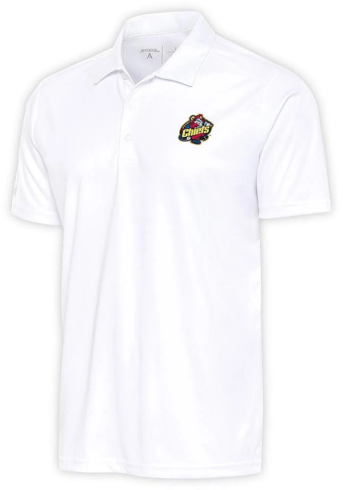 Antigua Peoria Chiefs White Tribute Big and Tall Polo