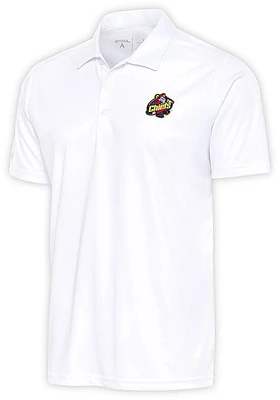 Antigua Peoria Chiefs White Tribute Big and Tall Polo