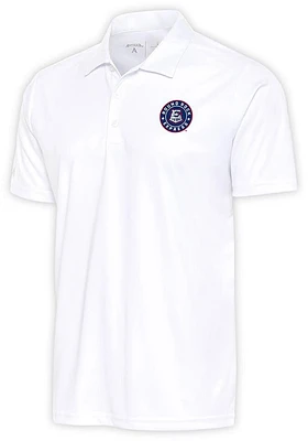 Antigua Round Rock Express White Tribute Big and Tall Polo