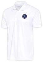 Antigua Round Rock Express White Tribute Big and Tall Polo