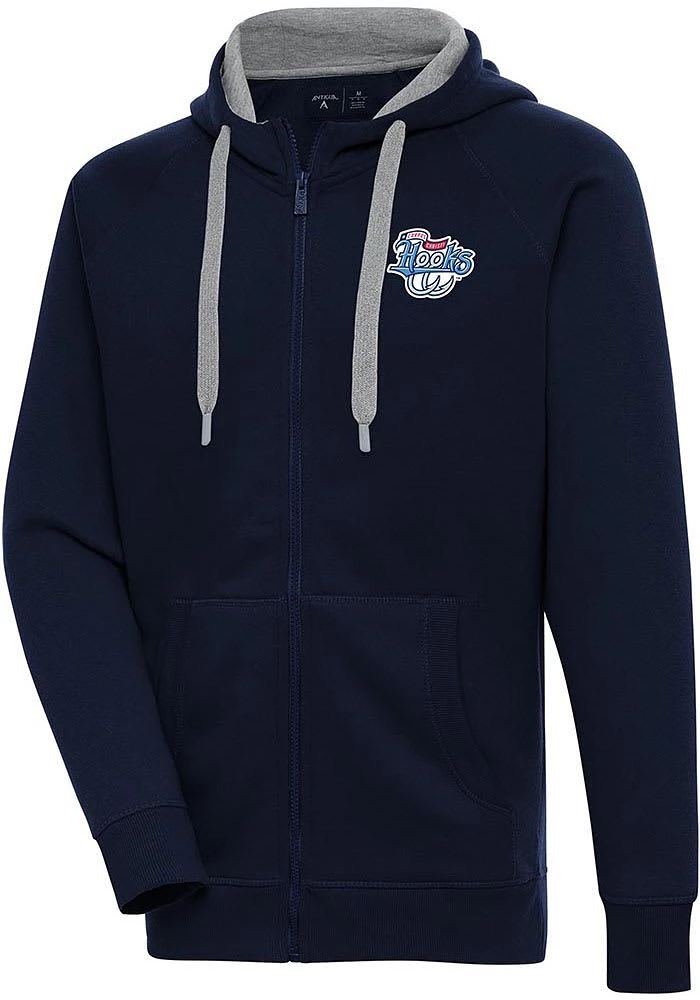 Antigua Corpus Christi Hooks Mens Navy Blue Victory Long Sleeve Full Zip Jacket