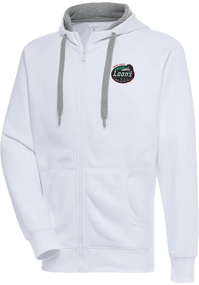Antigua Great Lakes Loons Mens Victory Long Sleeve Full Zip Jacket