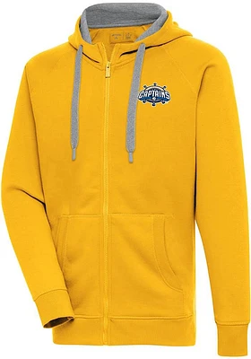 Antigua Lake County Captains Mens Gold Victory Long Sleeve Full Zip Jacket