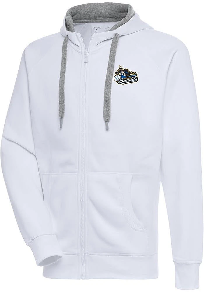 Antigua Quad Cities River Bandits Mens Victory Long Sleeve Full Zip Jacket