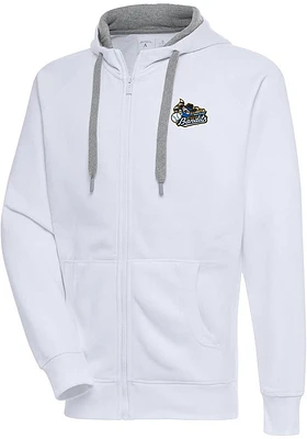 Antigua Quad Cities River Bandits Mens Victory Long Sleeve Full Zip Jacket