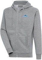 Antigua West Michigan Whitecaps Mens Grey Victory Long Sleeve Full Zip Jacket