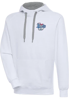 Antigua Corpus Christi Hooks Mens White Victory Long Sleeve Hoodie