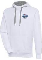 Antigua Corpus Christi Hooks Mens White Victory Long Sleeve Hoodie