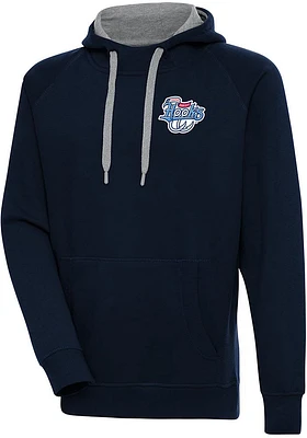 Antigua Corpus Christi Hooks Mens Navy Blue Victory Long Sleeve Hoodie