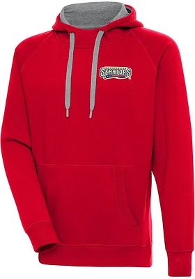 Antigua Harrisburg Senators Mens Red Victory Long Sleeve Hoodie