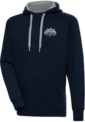 Antigua Lake County Captains Mens Navy Blue Victory Long Sleeve Hoodie