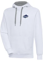 Antigua San Antonio Missions Mens White Victory Long Sleeve Hoodie