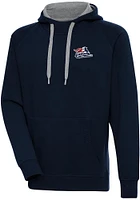 Antigua Somerset Patriots Mens Navy Blue Victory Long Sleeve Hoodie
