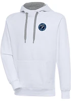 Antigua Sugar Land Space Cowboys Mens White Victory Long Sleeve Hoodie