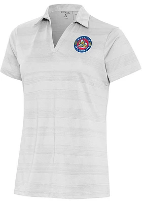 Antigua Amarillo Sod Poodles Womens Compass Short Sleeve Polo Shirt