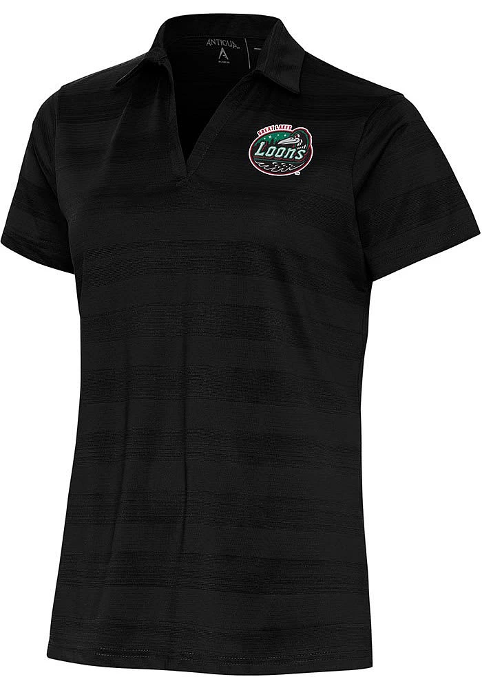 Antigua Great Lakes Loons Womens Compass Short Sleeve Polo Shirt