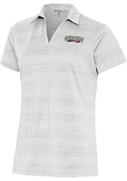 Antigua Harrisburg Senators Womens White Compass Short Sleeve Polo Shirt