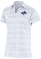 Antigua San Antonio Missions Womens White Compass Short Sleeve Polo Shirt