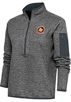 Antigua Bowling Green Hot Rods Womens Grey Fortune Qtr Zip