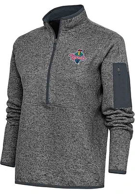 Antigua Cedar Rapids Kernels Womens Fortune Qtr Zip