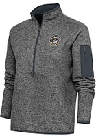 Antigua Erie SeaWolves Womens Grey Fortune Qtr Zip