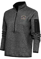Antigua Erie SeaWolves Womens Black Fortune Qtr Zip