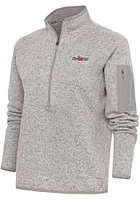 Antigua Fort Wayne TinCaps Womens Oatmeal Fortune Qtr Zip