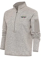 Antigua Harrisburg Senators Womens Oatmeal Fortune Qtr Zip