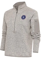 Antigua Round Rock Express Womens Oatmeal Fortune Qtr Zip