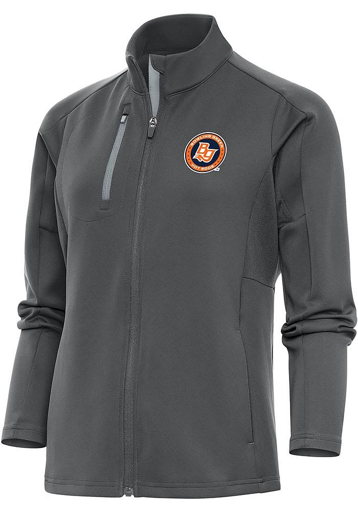 Antigua Bowling Green Hot Rods Womens Grey Generation Light Weight Jacket