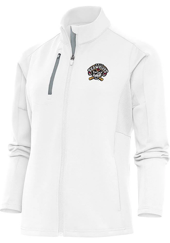 Antigua Erie SeaWolves Womens White Generation Light Weight Jacket