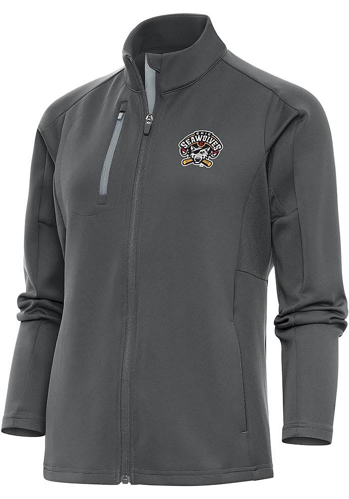 Antigua Erie SeaWolves Womens Grey Generation Light Weight Jacket