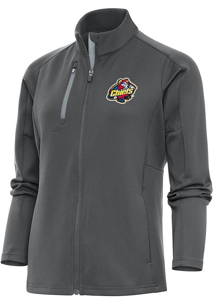 Antigua Peoria Chiefs Womens Grey Generation Light Weight Jacket