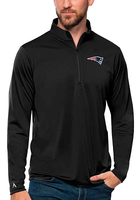 Antigua New England Patriots Mens Tribute Long Sleeve Qtr Zip Pullover
