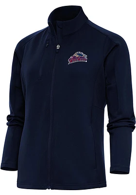 Antigua Scranton Wilkes Womens Navy Blue Generation Light Weight Jacket