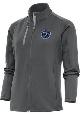 Antigua Sugar Land Space Cowboys Womens Grey Generation Light Weight Jacket