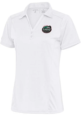 Antigua Great Lakes Loons Womens Tribute Short Sleeve Polo Shirt