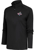 Antigua Cedar Rapids Kernels Womens Grey Tribute Qtr Zip Pullover
