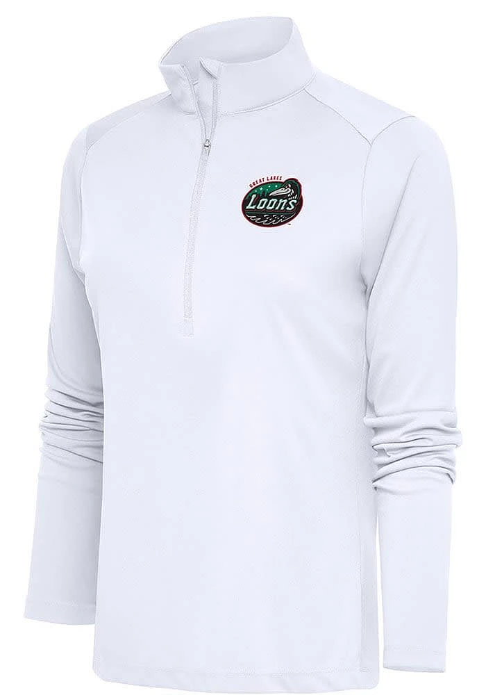Antigua Great Lakes Loons Womens Tribute Qtr Zip Pullover