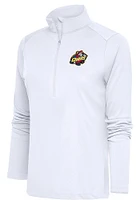 Antigua Peoria Chiefs Womens White Tribute Qtr Zip Pullover
