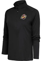 Antigua Peoria Chiefs Womens Grey Tribute Qtr Zip Pullover