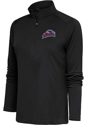 Antigua Scranton Wilkes Womens Grey Tribute Qtr Zip Pullover