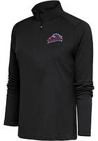 Antigua Scranton Wilkes Womens Grey Tribute Qtr Zip Pullover