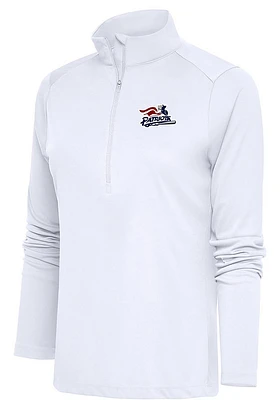 Antigua Somerset Patriots Womens Tribute Qtr Zip Pullover