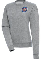 Antigua Amarillo Sod Poodles Womens Grey Victory Crew Sweatshirt